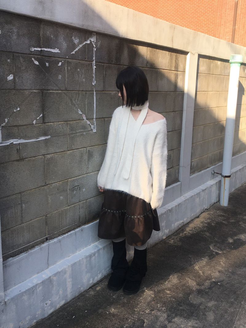 eyelet tier skirt