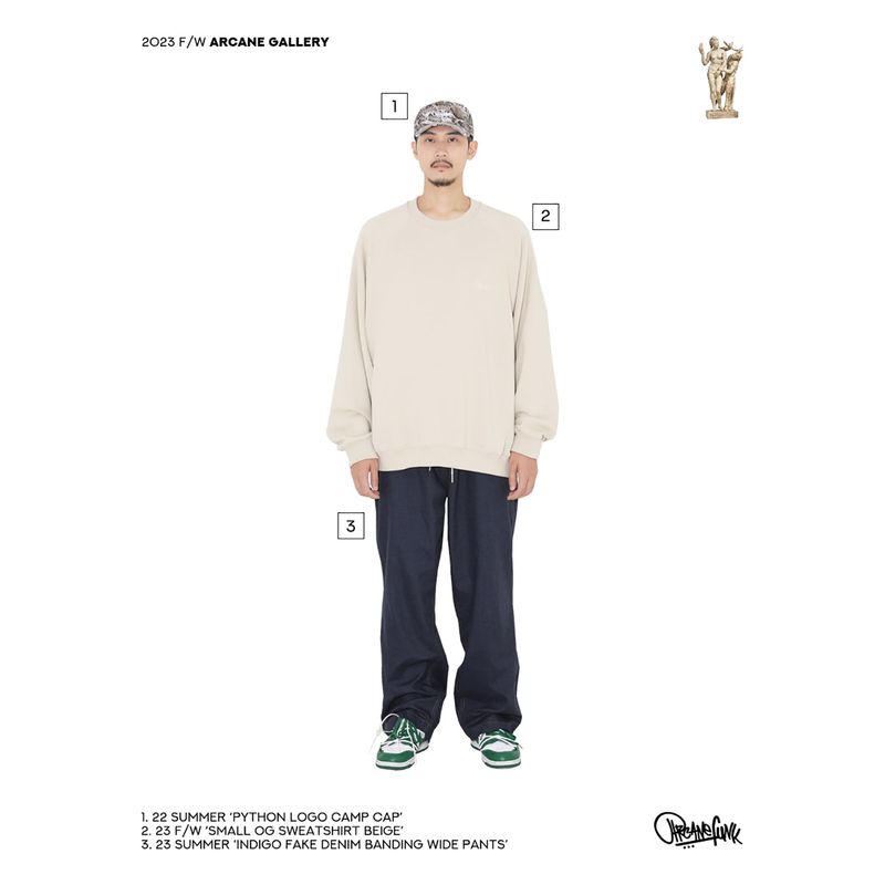 SMALL OG SWEATSHIRT BEIGE