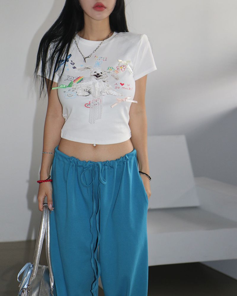 6 color twinkle wide pants
