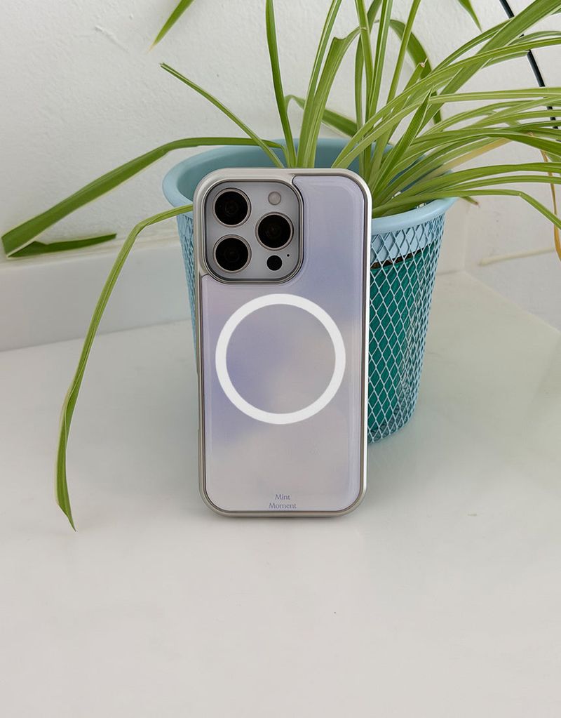 [MADE] IRIS シルバーエポキシ MagSafe iPhoneケース