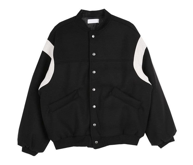 No.0495 row woolen varsity JP (3color)