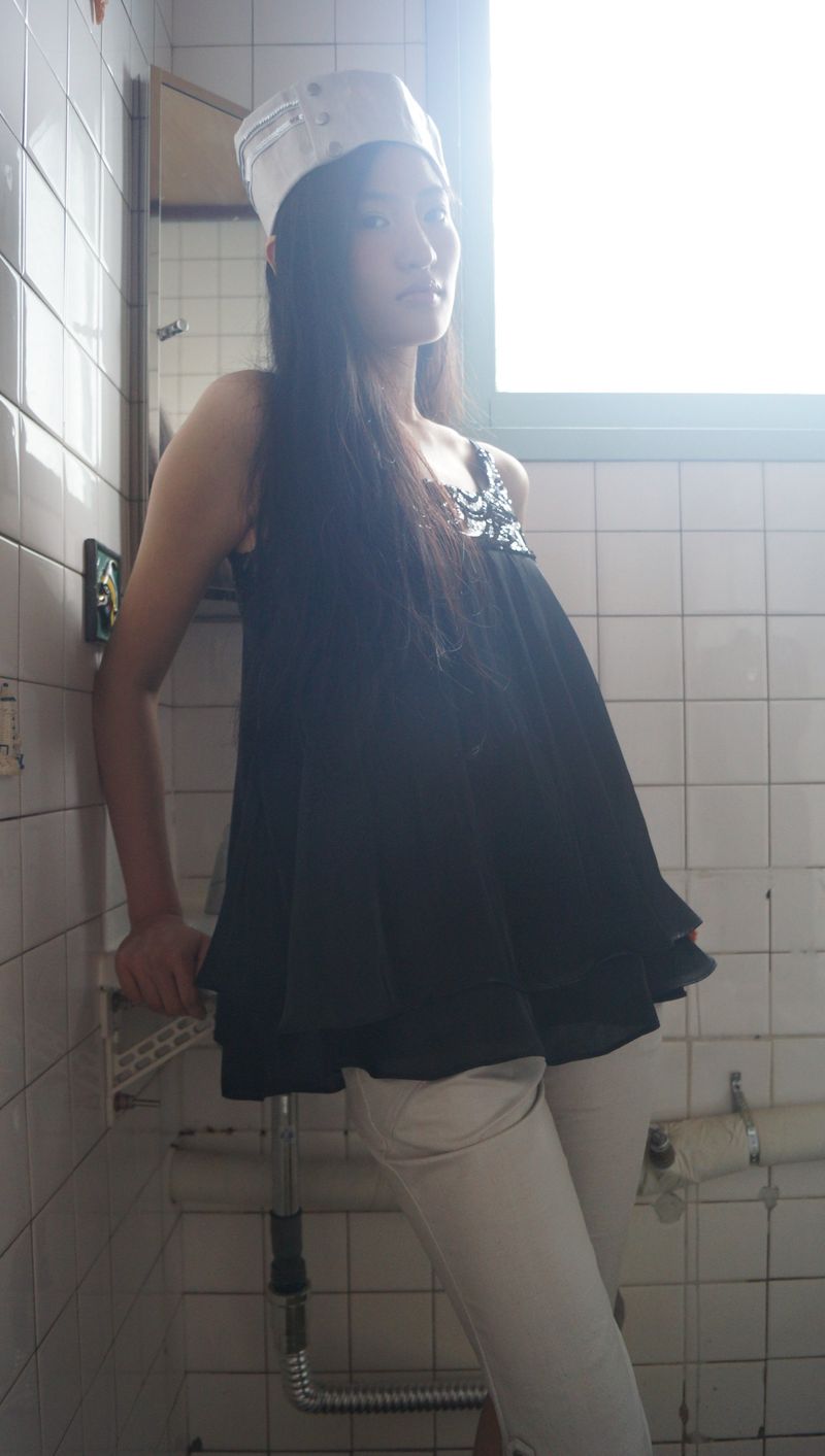 Sequin Satin Dress - Black