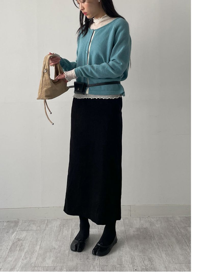 INCHANT ME(インチャントミー)の「Velour H-line long skirt(Skirts)」