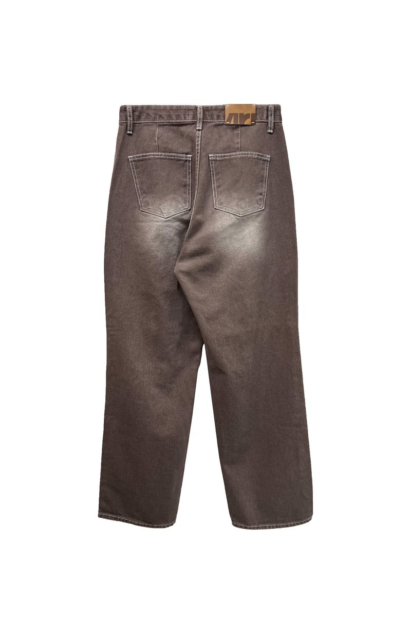 LOTUS DENIM PANTS / DARK BROWN