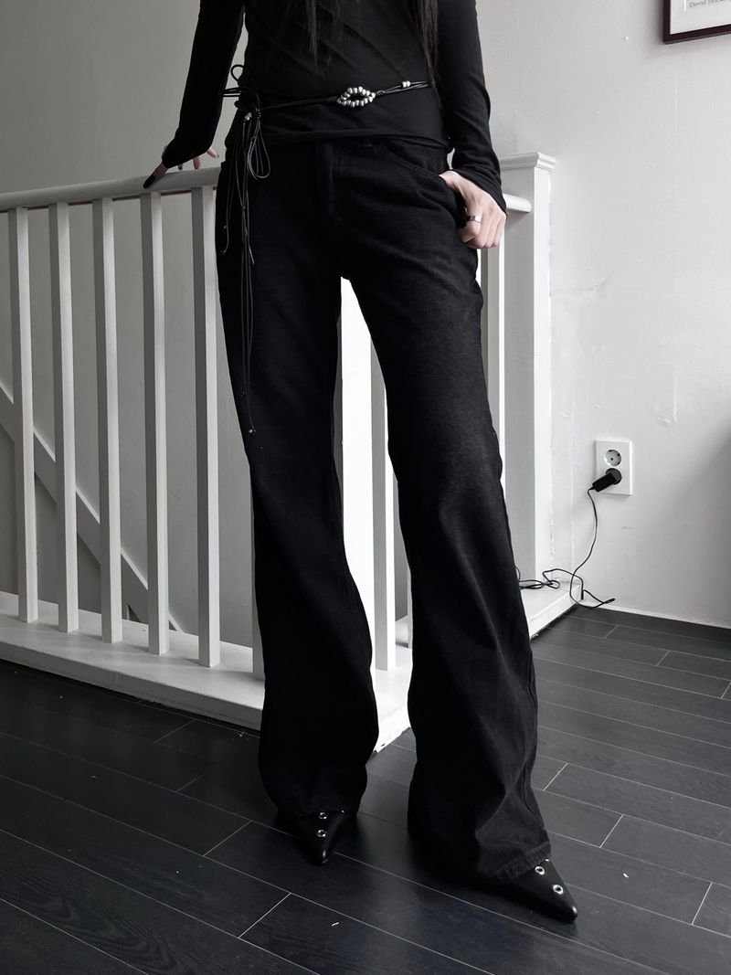 velvet slim bootcut denim