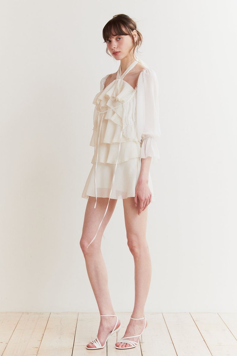 BALLON DRESS ivory