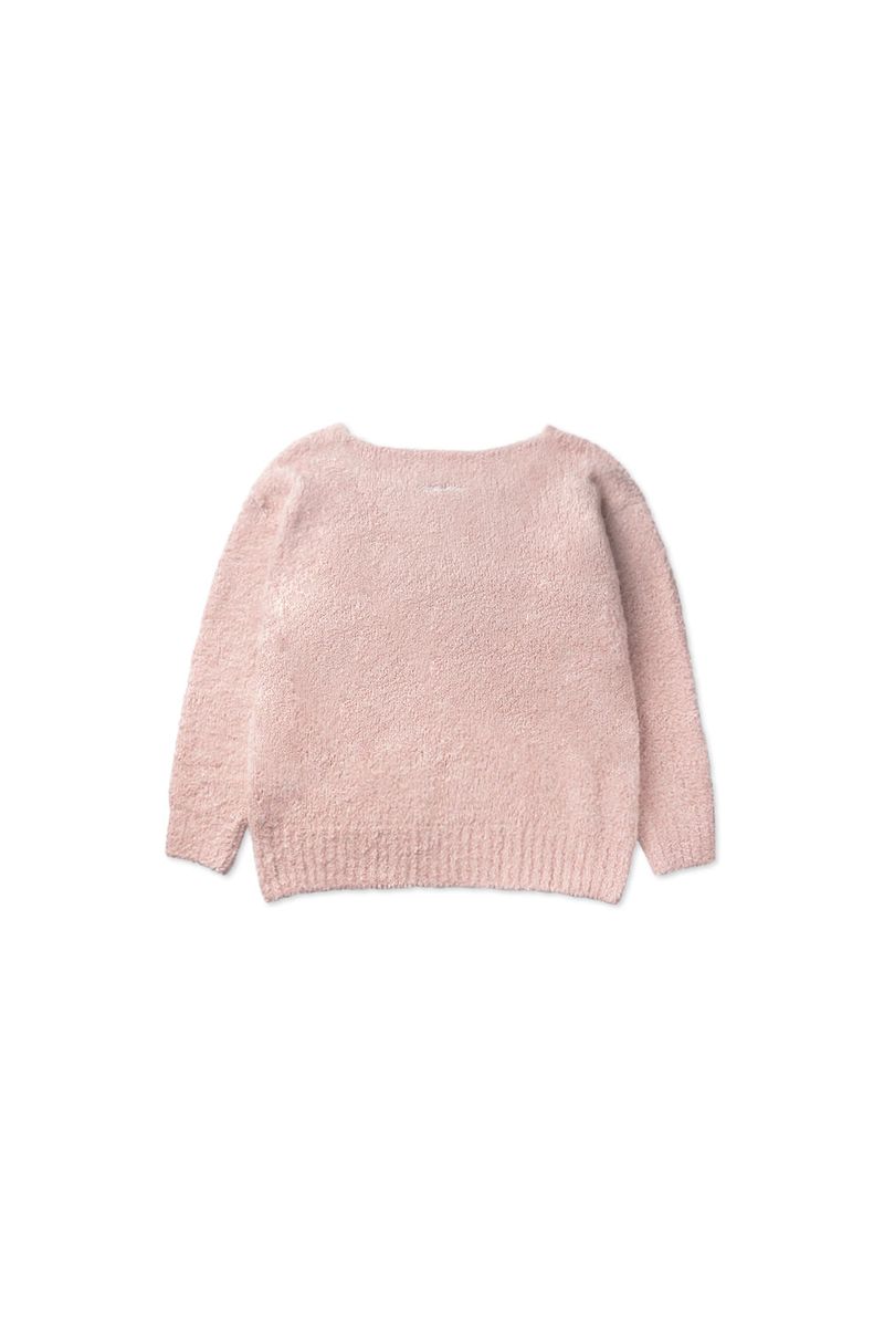 Blush boucle knit_baby pink