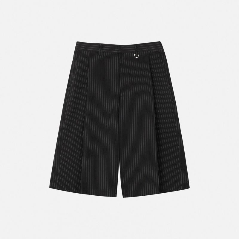 Laurent keyring stripe bermuda pants