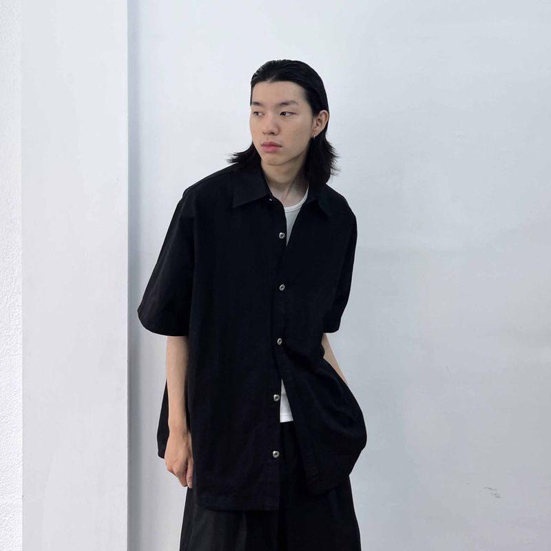 Slouchy Long-line shirt