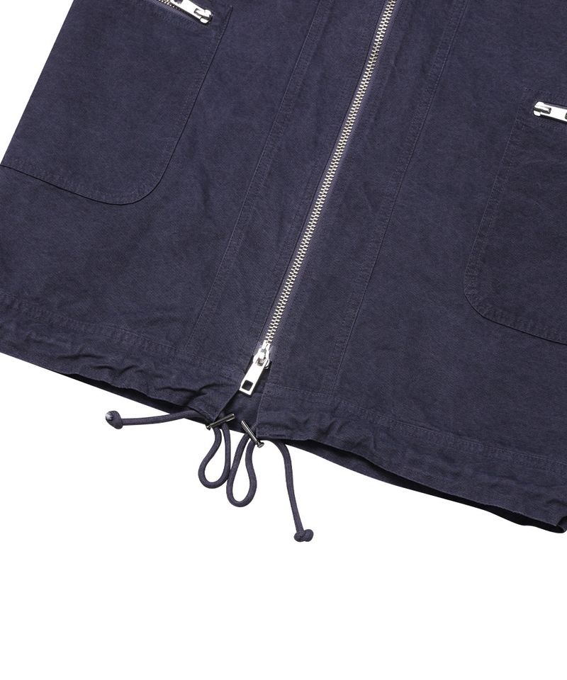 WASHED 2WAY ZIP SKIRT_PURPLE BLUE