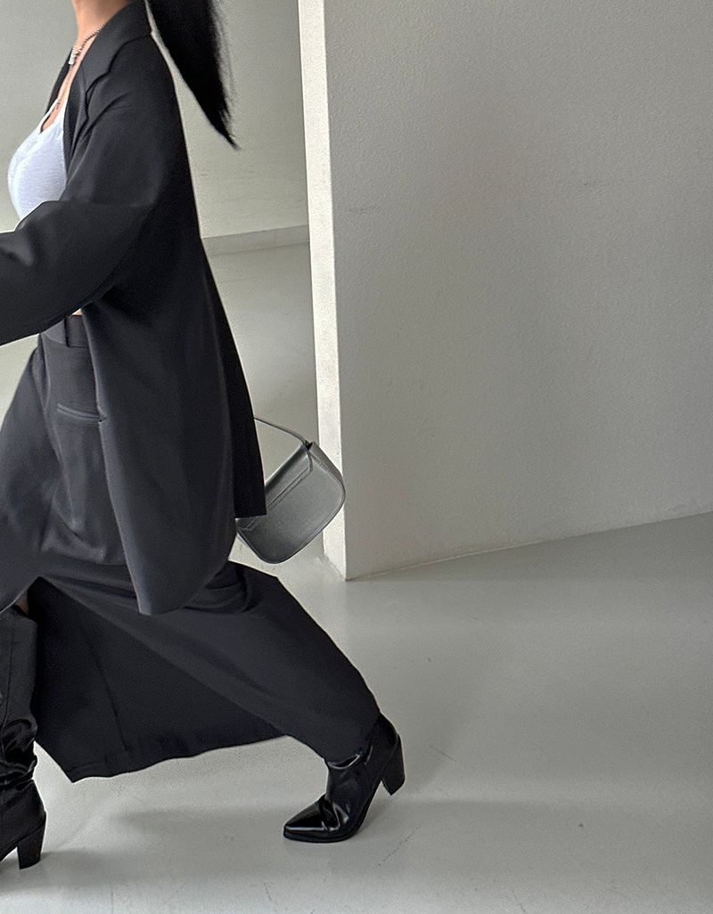 mega deep slit maxi long skirt