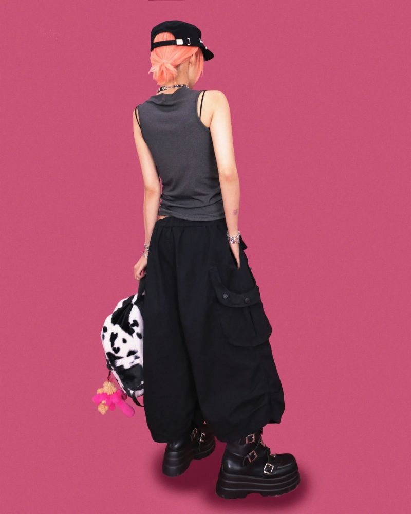 animal pom-pom backpack (3color)