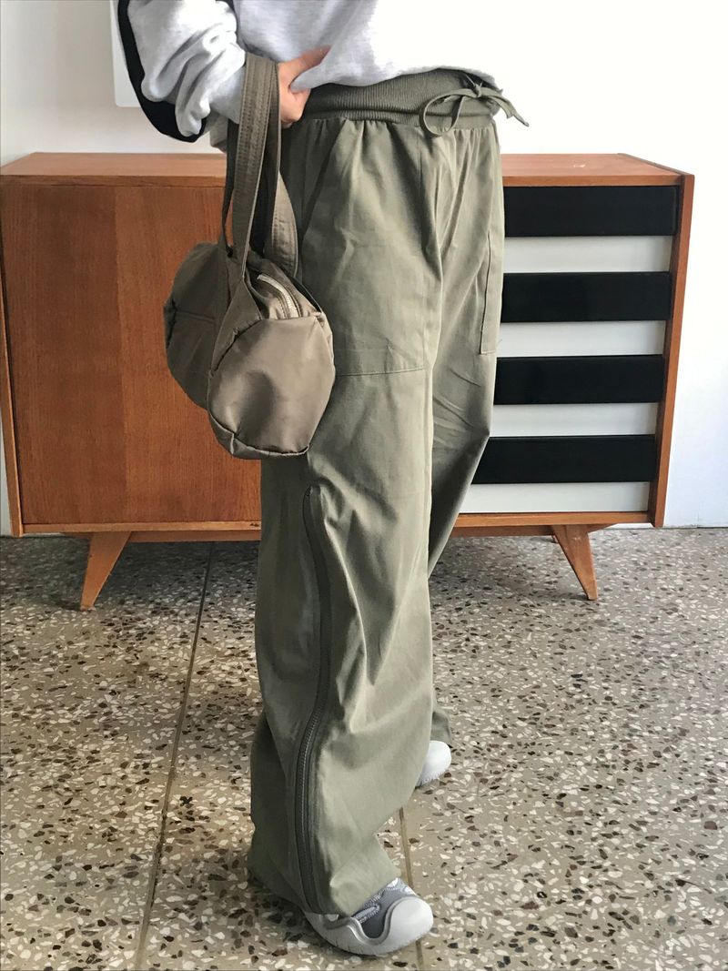 Nicole zipper banding pants