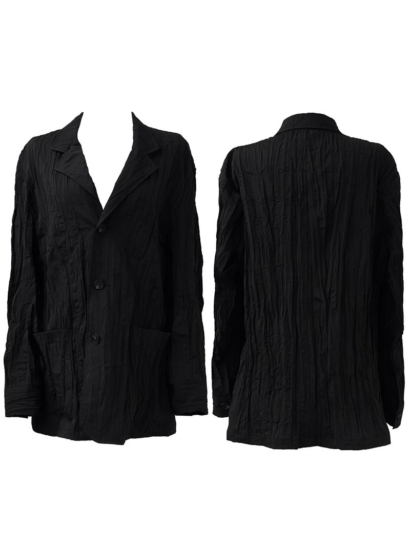 [unisex] ringkle pleated jacket