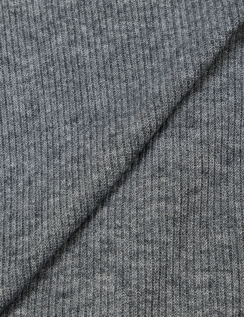 BUTTON OFF-SHOULDER KNIT(GREY)