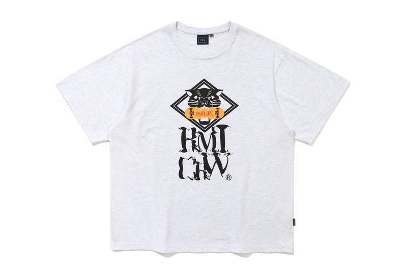 MID SUMMER BOARD TEE SHIRT_LIGHT GREY