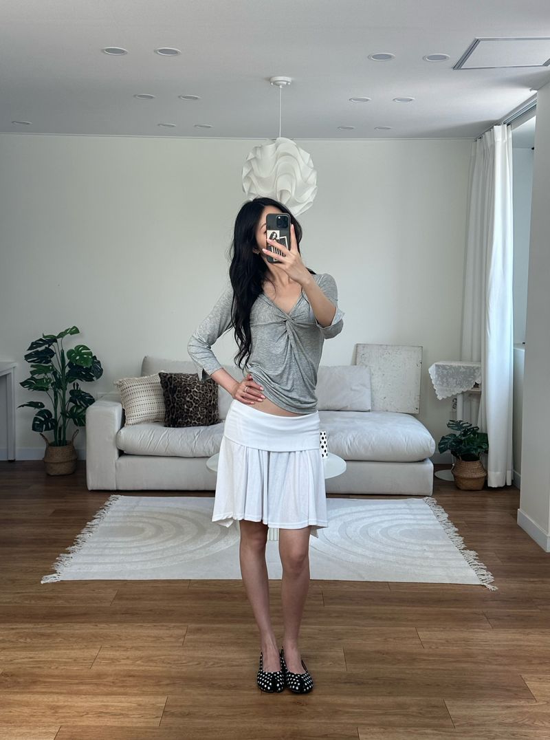 twist drape tee