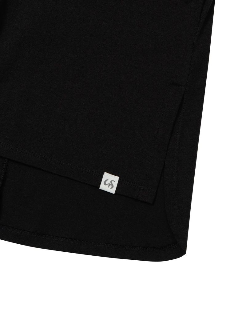 BACK RIBBON T-SHIRT(BLACK)