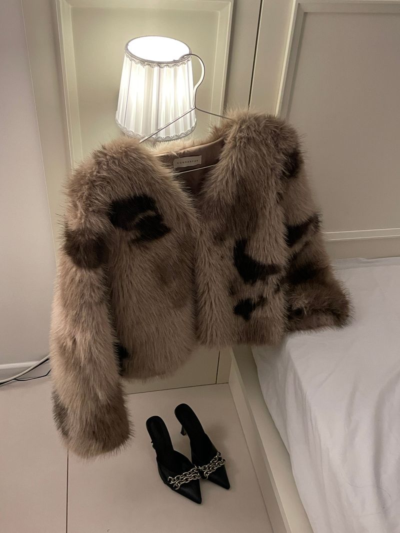 Vintage Leopard Fur Jacket
