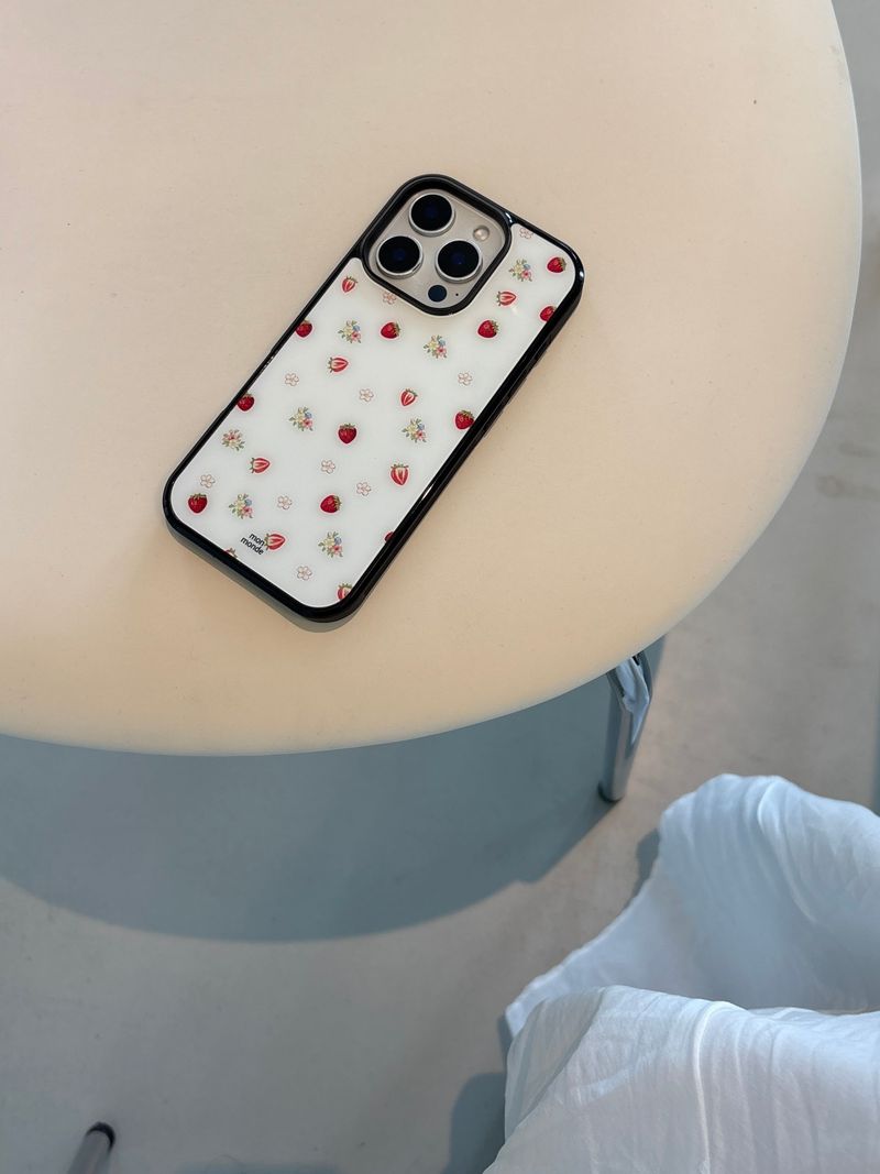 strawberry flower phone case