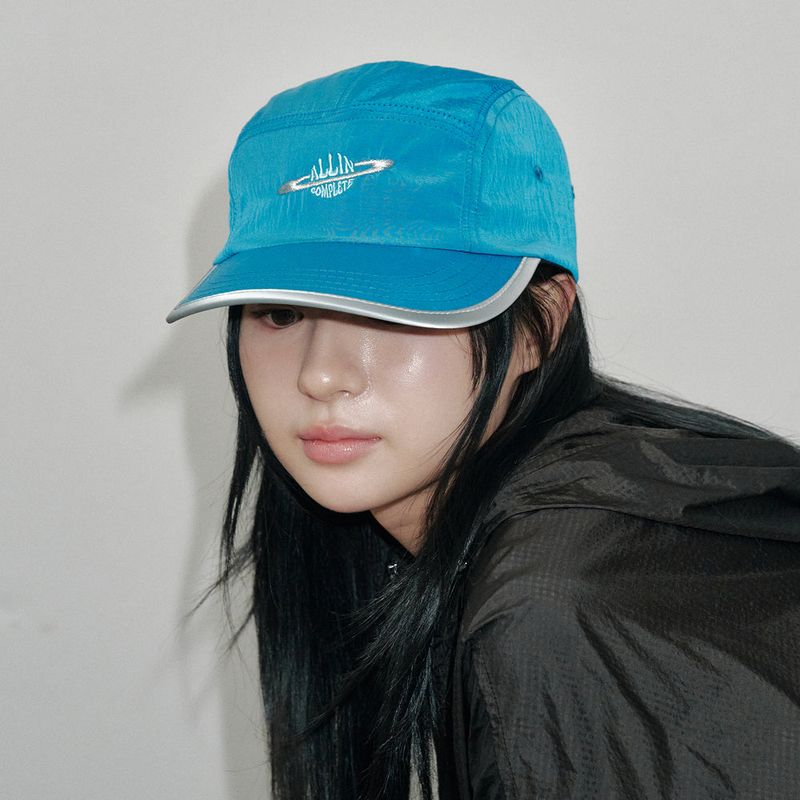 ALLINCOMPLETE（オールインコンプリート）の「Saturn Nylon Camp Cap (Blue Green)（Hats）」