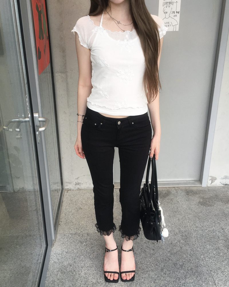 Flower layered T