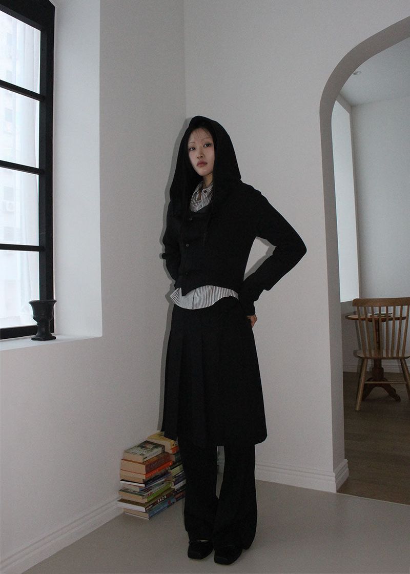 LAYERED SKIRT SLACKS