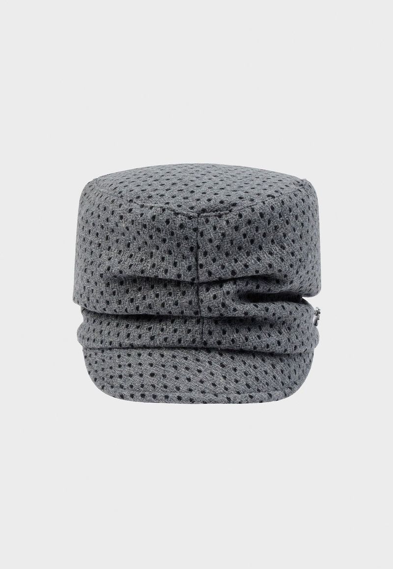 SOFIA CAP (POLKA DOT GREY)