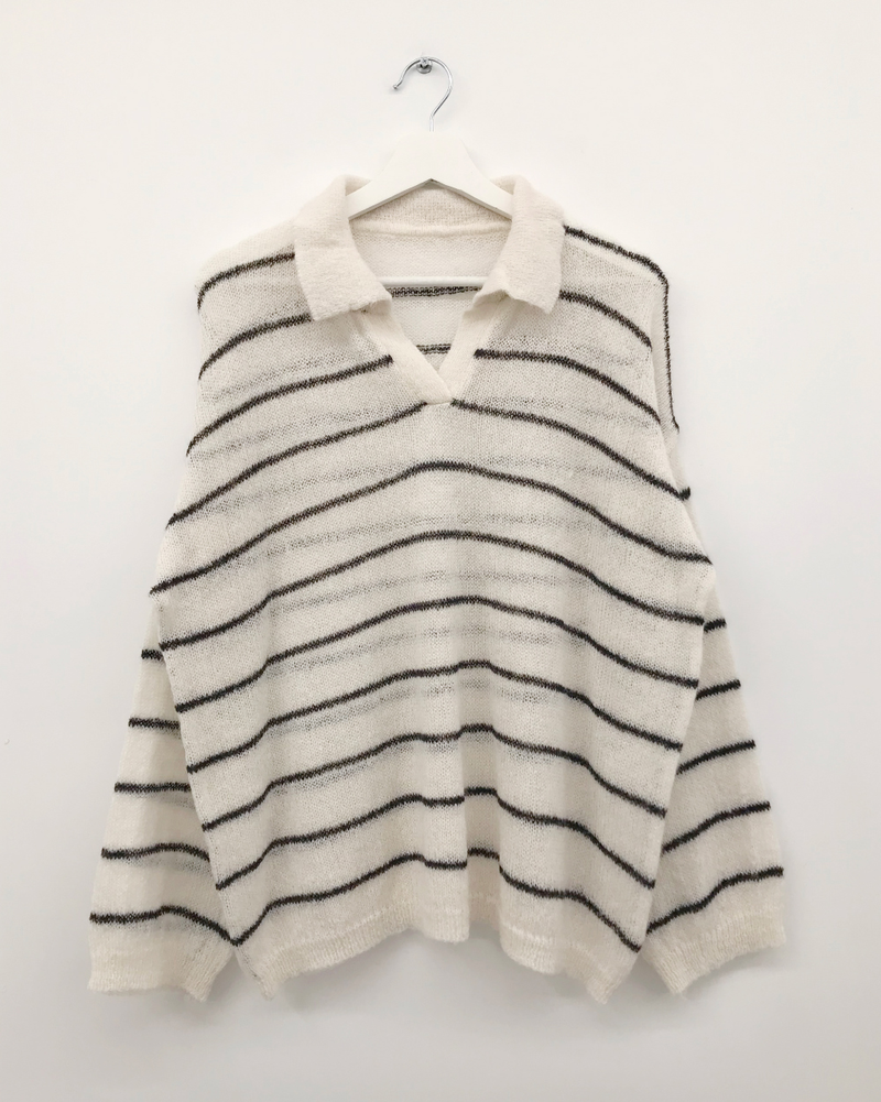 Masque V-collar knit (4color)