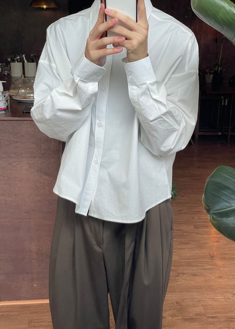 Pudding belt wide pants