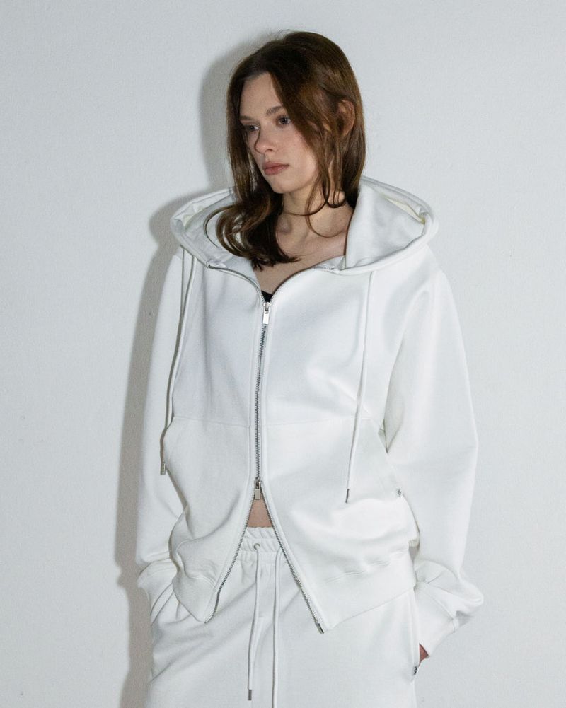 BDM Hoodie Zip Up Jacket Cloud Dancer