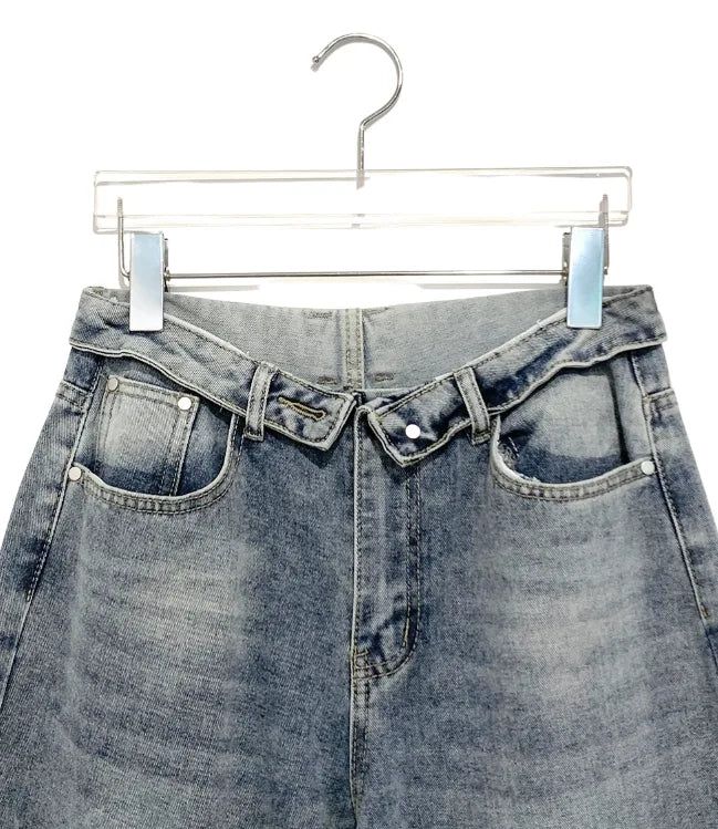 Sophis Obee Folding Wide Denim Pants