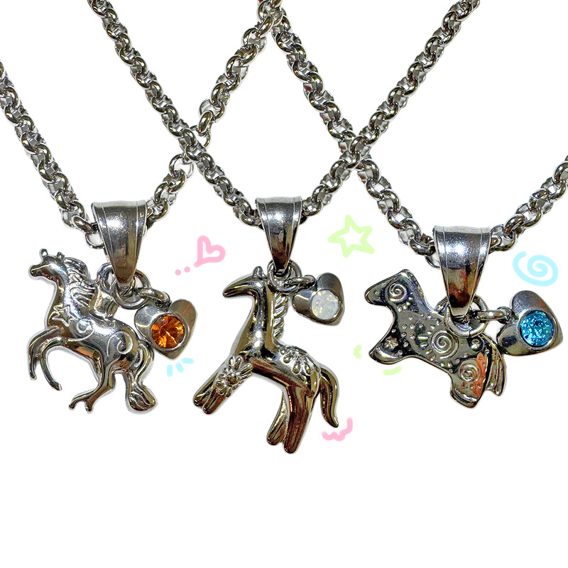 3amgang（スリーエイエムギャング）の「グロッシーホースネックレス (12color/3type)（アクセサリー）」