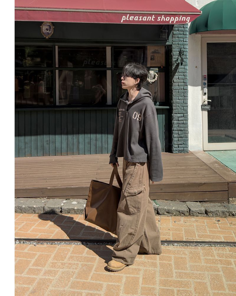 Rawden strap wide cargo pants