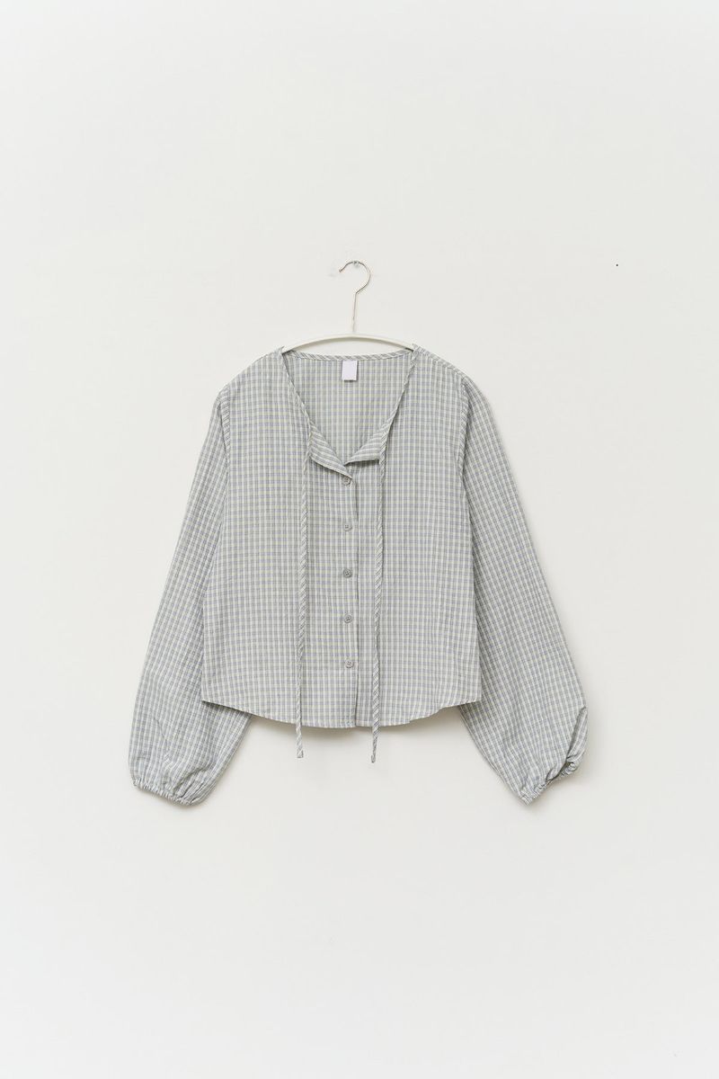 (W) Rei Checked Strap Blouse