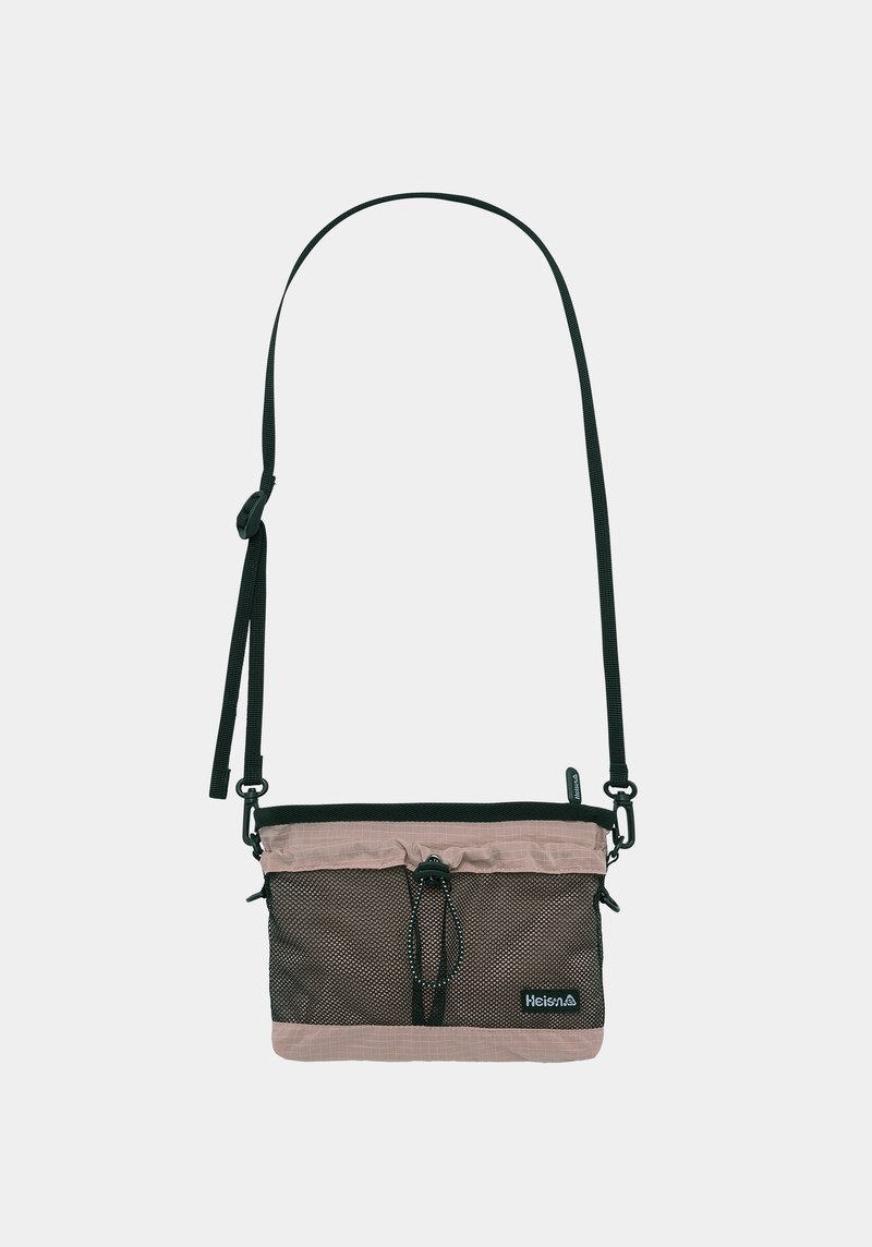 Mesh Pocket Sacoche Nylon Dustypink