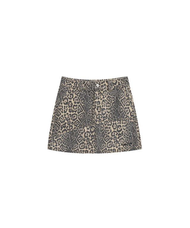ODDSTUDIO（オッドスタジオ）の「Leopard Washed Slit Skirt（Skirts）」