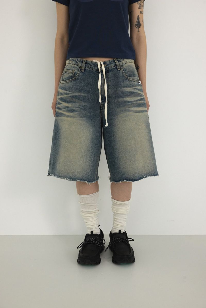 SANDY BERMUDA DENIM PANTS