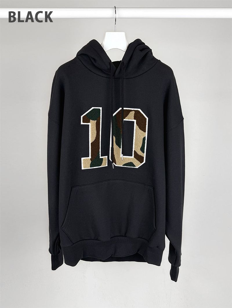 CAMO FLEECE PATCH HOOD (4C)