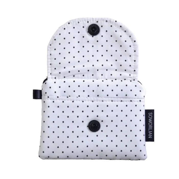 Multi Card wallet _Mini Dot White