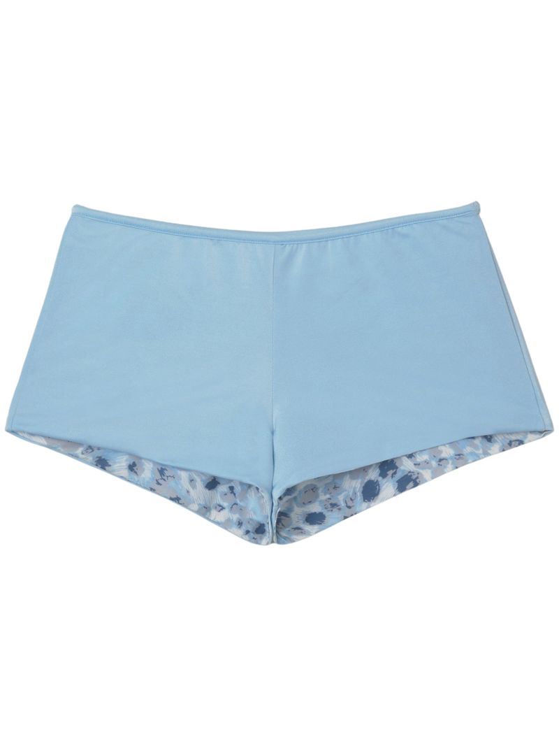 REVERSIBLE LOW-RISE SHORTS (SODA BLUE/LEOPARD)