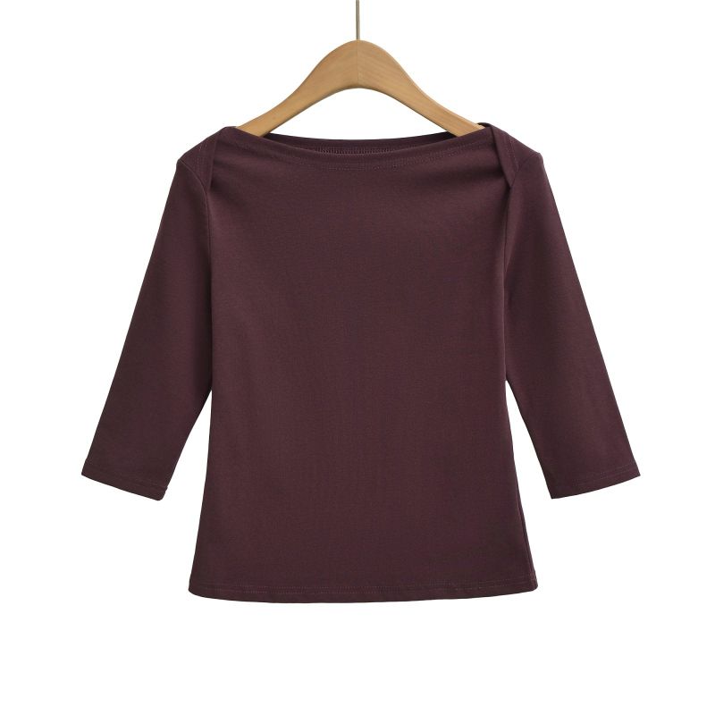 Ainoa Boat Neck Three Quarter Top