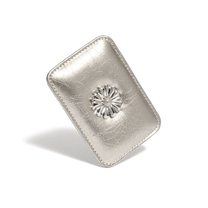 Daisy Slim Mini Transportation Card Wallet Metal