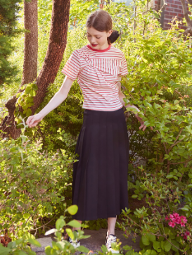 Twisted Stripe T-shirt (RED)