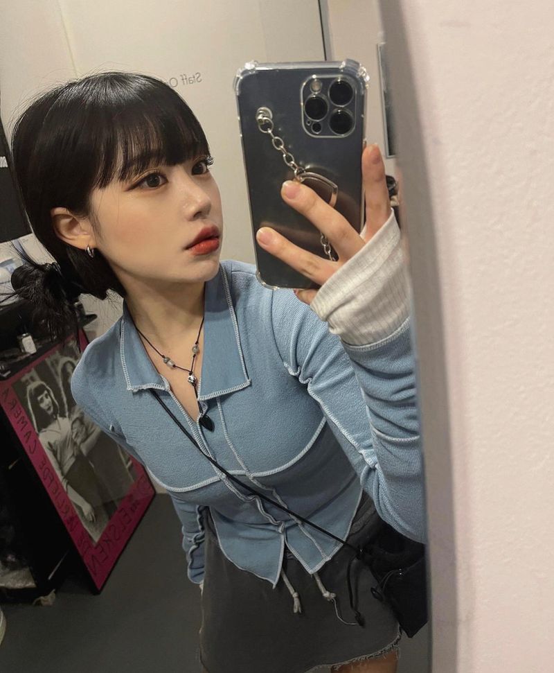 heenytsuki（ヒニツキ）の「Slim Stitch Open polo t-shirts（Tops）」