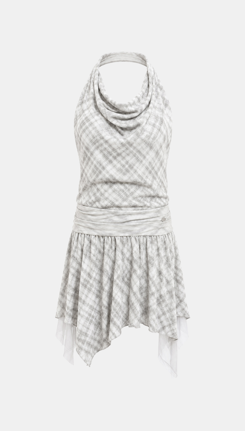 Elina Draped Halter Dress