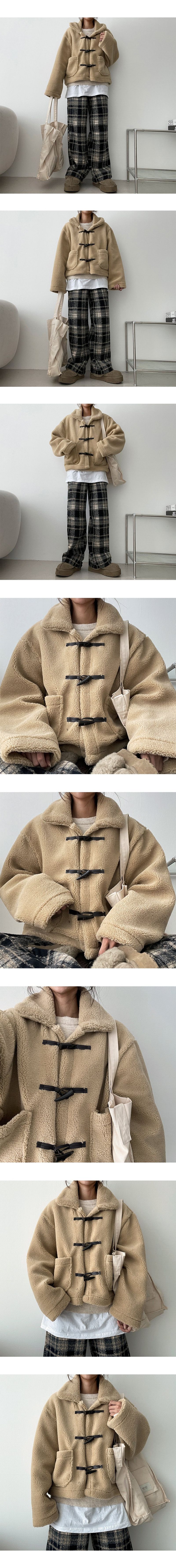 [Mink wool] Elive wool tteokbokki coat jacket