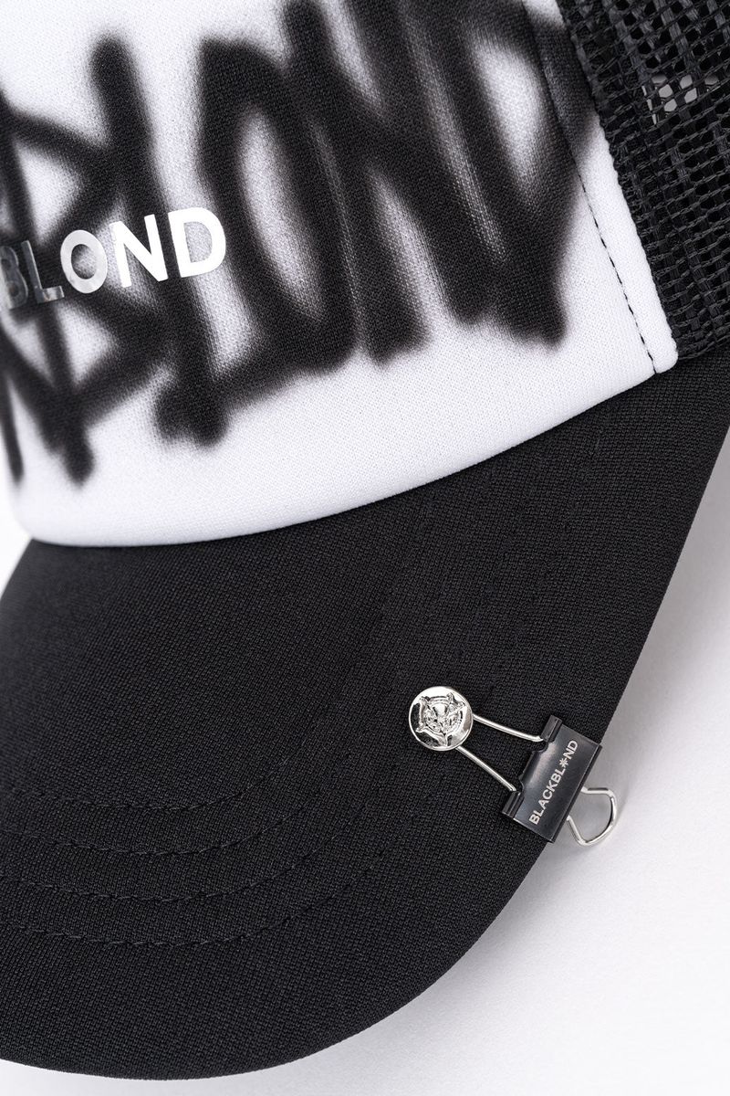 BBD Graffiti Metal Logo Trucker Mesh Cap (Black)