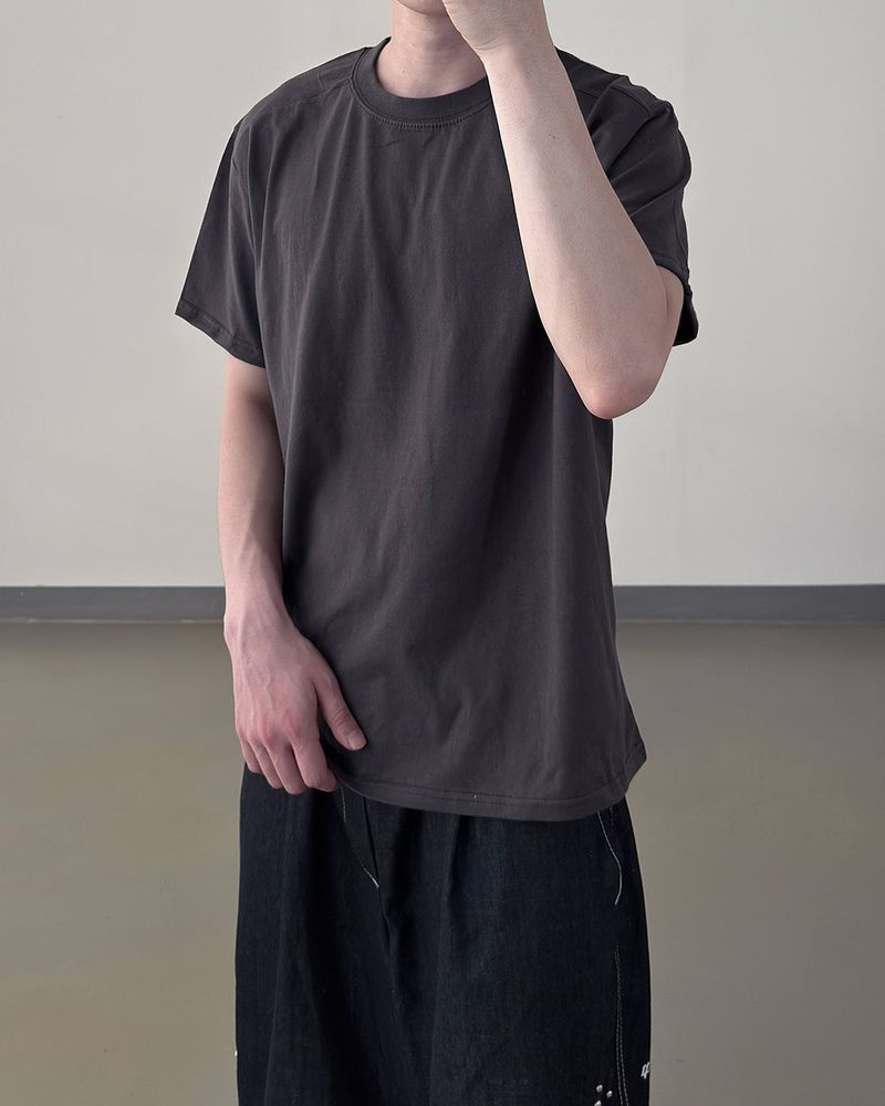Nick Line Layered Short Sleeve T-Shirt