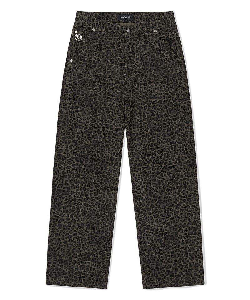 CURVED LEOPARD PANT